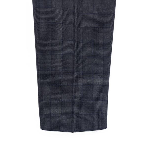Tommy Hilfiger Men's Modern-Fit Stretch Dress Pants Grey Blue Plaid 38x32 NWT - Picture 5 of 6